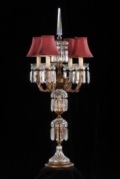 Lampara de cristal - Lampara  Rust Brown -Full Leaded Crystal