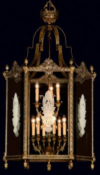 Faroles - Lampara Gold Forge- cristal