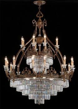 Crystal chandelier - Chandelier Rust Brown-Asfour crystal