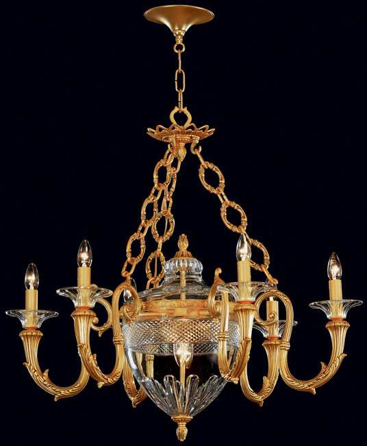 Lamparas Lampara Oro Matevidrio soplado Lamparas de latón y vidrio Decorative Chandelier