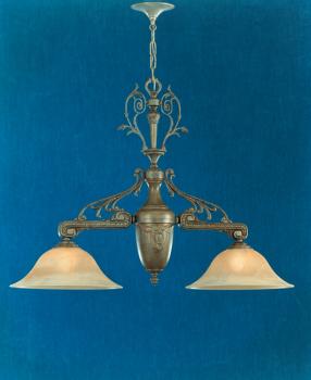 Lampara de bronce - Lampara Venice Silver-cristal arena