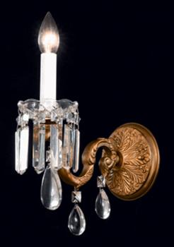 Aplique de cristal - Lampara Rust Brown -Full Leaded Crystal