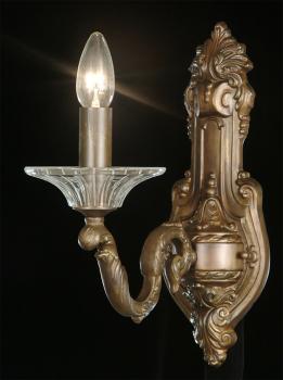 Lampara de cristal - Lampara  Rust Brown -cristal  de bohemia tallado a mano