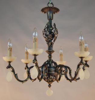 Chandeliers - Rust Brown -SAND CRYSTAL