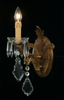 Crystal wallsconce - Chandelier Rust Brown-Full Leaded Crystal