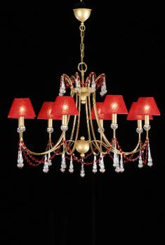 Lampara de cristal - Lampara Gold-cristal tallado a mano