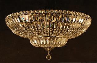 Crystal Semi-Flush - Nickel - Asfour Crystal