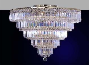 Semi-Plafon Cristal - Nickel  - Full Leaded Crystal