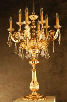 Crystal Chandelier- candelabra - Gold Chandelier - ASFOUR