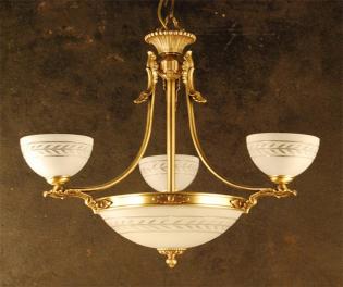 Chandelier acid etteched glass -  ANTIQUE BRASS ACID ETTECHED GLASS