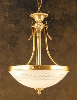 Lampara de latón y  vidrio -  ANTIQUE BRASS  VIDRIO TALLADO A MANO