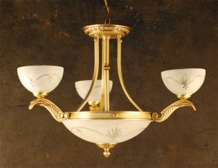 Lampara de latón y  vidrio -  ANTIQUE BRASS  VIDRIO TALLADO A MANO