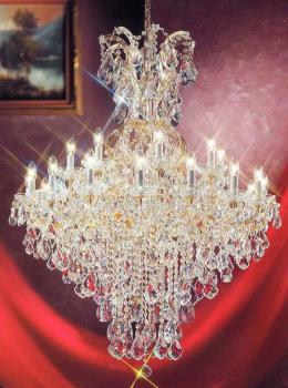 Chandeliers Maria Theresa - Chandelier Gold Plated 24k and crystal