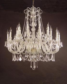 Foyer chandelier - Nickel chandelier-Crystal Asfour