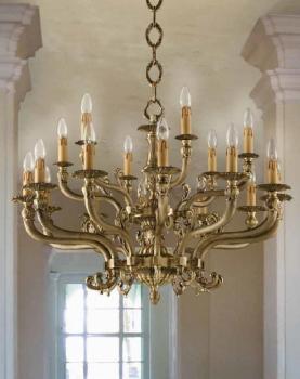 Bronze Chandelier - ANTIQUE BRASS