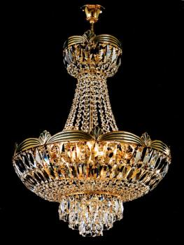 Crystal Chandelier - Old Gold chandelier-Crystal Asfour