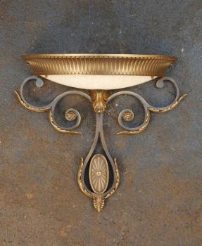 Aplique de pared - ANTIQUE BRONZE-SCAVO CRISTAL