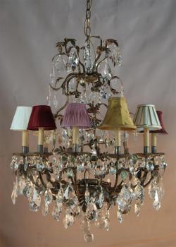 Dining room chandeliers - RUST BROWN