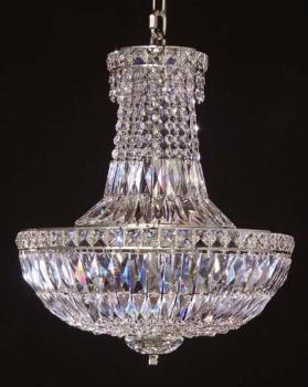 Lampadaire chambre - Lustre Nickel - cristal Asfour