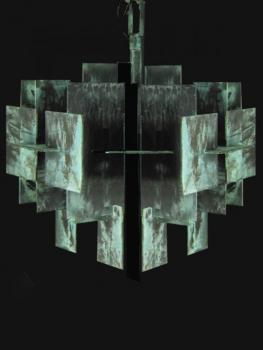 Lampara Moderna de suspension - Rustic green