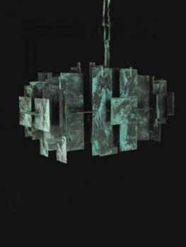 Lampara Moderna de suspension - Rustic green