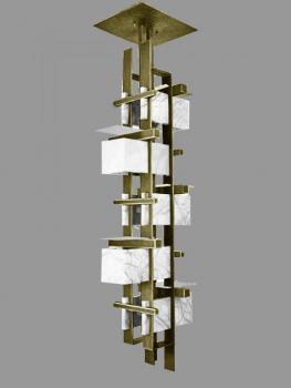 Lampara Moderna de suspension - ANTIQUE BRASS