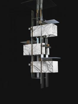 Lampara Moderna de suspension - Nickel
