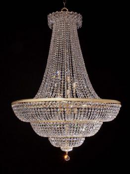 Lampara - Lampara de oro con cristal Asfour