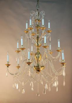 Traditional crystal chandelier  - Gold plated / crystal   asfour 