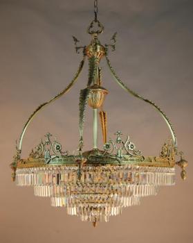 Lampara comedor  - ANTIQUE BRASS