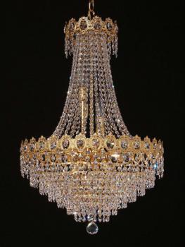 Crystal Chandelier - Gold chandelier-Crystal Asfour