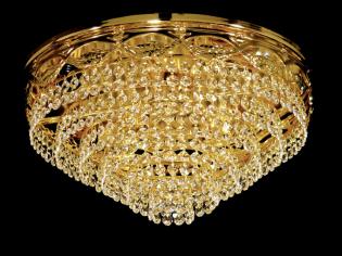 Crystal Flush - French Gold Chandelier-Asfour Crystal